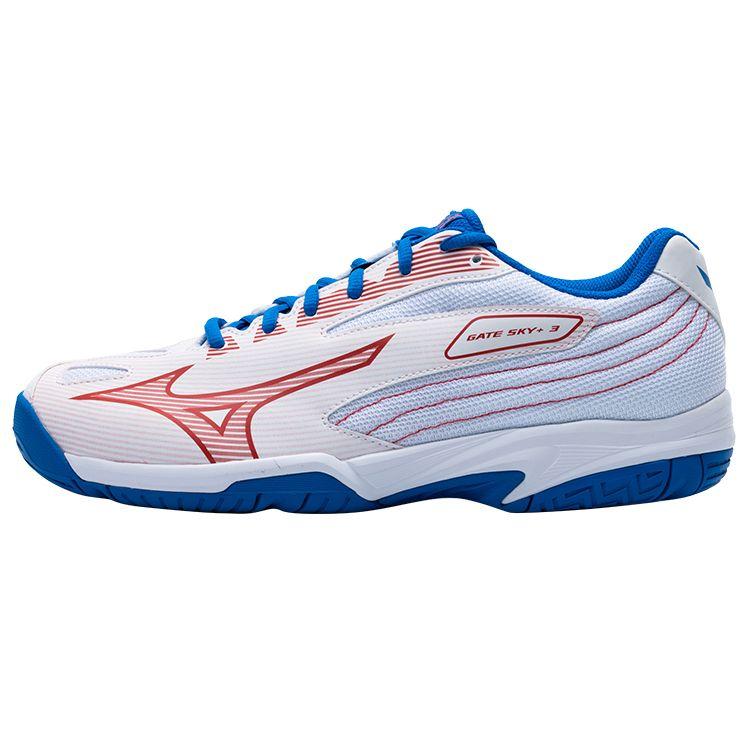 Mizuno Gate Sky Lightweight Shock Absorption Anti-Slip Durable Low-Top Badminton Shoes Unisex Shoes Red White Blue 71GA234009