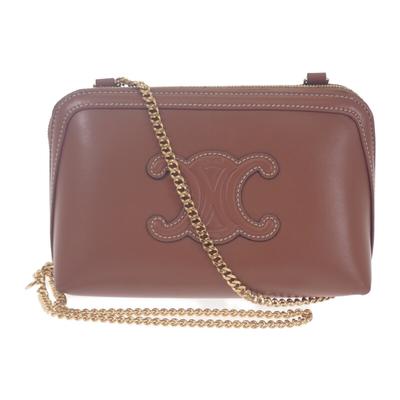 CELINE 10E383DR8.04LU Сумка через плечо Коричневая телячья кожа Женская