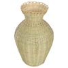 Bamboo Vase Woven Flower Basket Tabletop Elegant Hand Pastoral Style for Decorative Arrangement Pots Plants Indoor