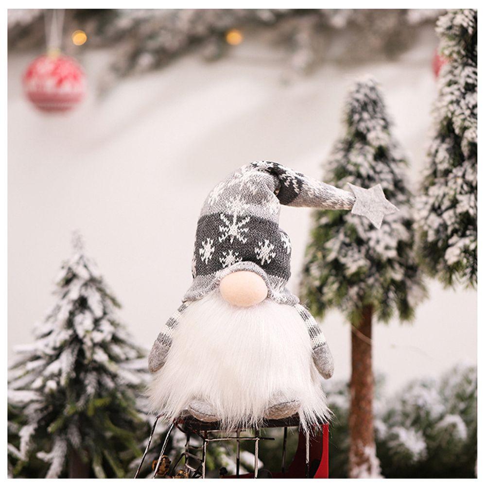 Cute Celebration Gift Christmas Decoration Lights Doll Old Man Rudolph Dwarf Goblin Glowing Elf