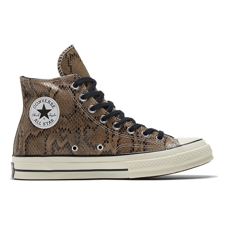 Converse Кроссовки унисекс Chuck 70 High Snakeskin Brown Egret Black 170103C