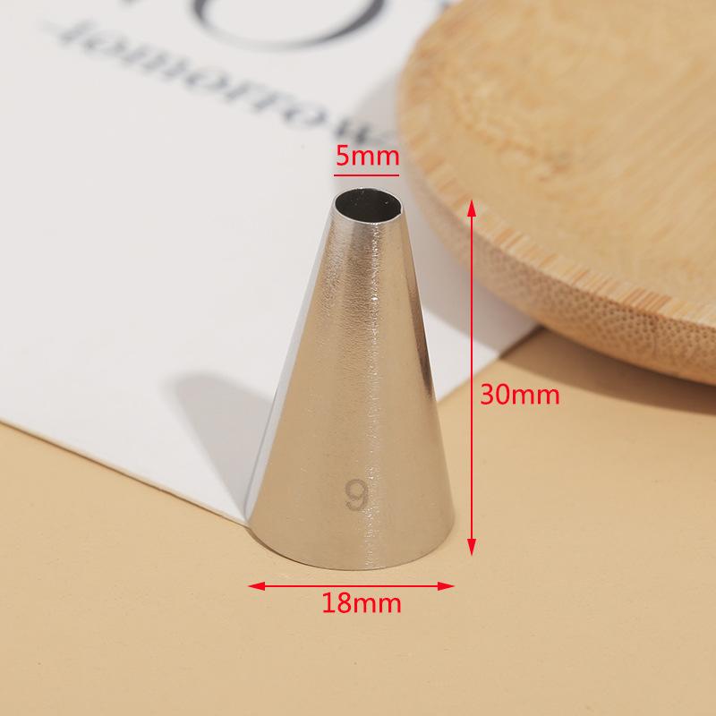 2PCS Small Round 304 Stainless Steel Piping Nozzles For Cake Decorating, DIY Baking Cream Writing Tools