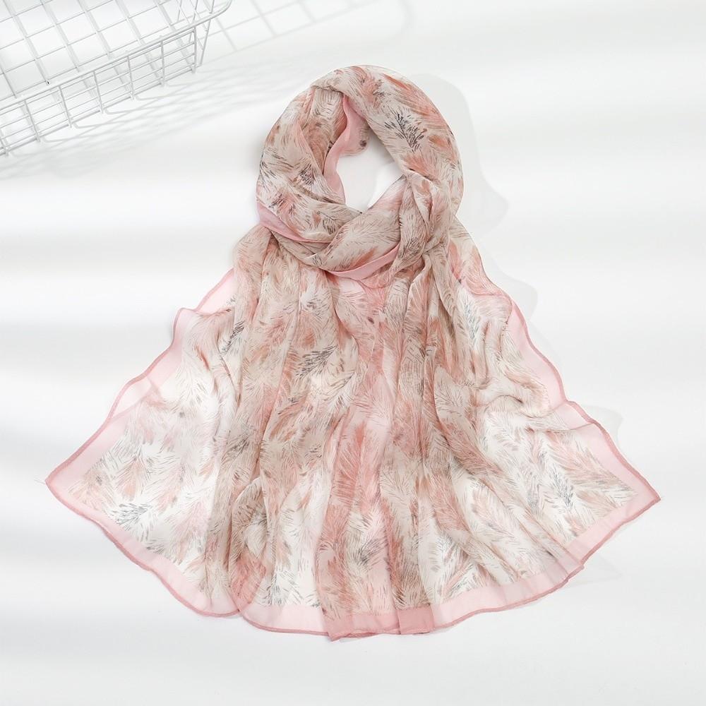 Elegant Design Chiffon Scarf Print Pattern Sun Protection Scarf New Shawl Wrap Women Wear
