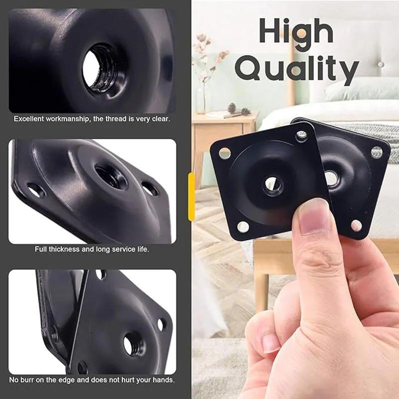 1 шт., монтажные пластины для ножек, мебельные пластины для ножек, плоские монтажные Т-образные пластины, болты для вешалок, винты, укрепляющие мебель, сиденье дивана