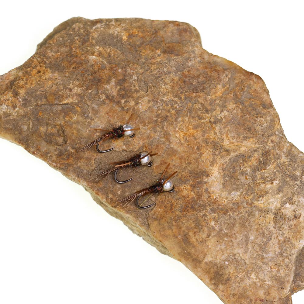 6 ШТ. #14 #16 Безбородые Джиговые Нимфы Каменки с Резиновыми Лапками, Хвостом Фазана, Головкой-Бусинкой, Быстро Тонущие Евро Нимфы для Ловли Форели и Окуня