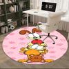 Garfield,Odie Chair mat Round Rug Office carpet, Machine Washable, Non slip, Suitable for Living Rooms, Bedrooms