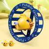 Wind-up Cartoon Chick Toy 360 Degrees Rolling Wheel Chick Toy Educational Toddlers Boys Girls Spring Clockwork Animal Spinner Wheel Toy