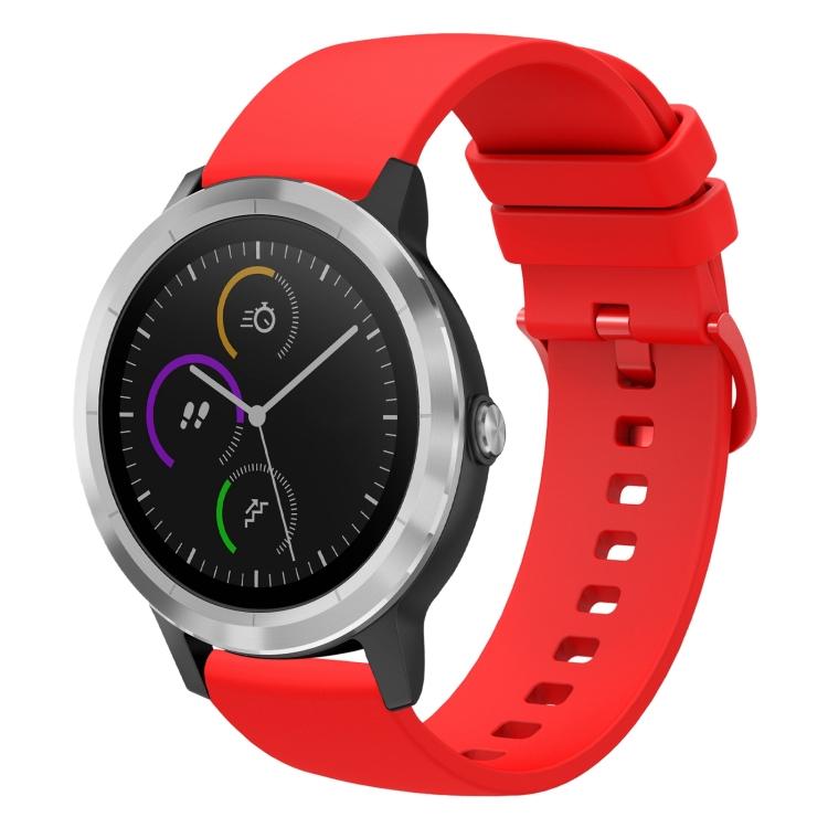 Для Garmin Vivoactive 3 20 мм Однотонный Мягкий Силиконовый Ремешок для Часов