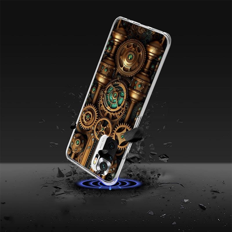 Steampunk Gear Mechanical Case Phone Cover for Xiaomi Redmi 13 13C 14C 12 12C 10 10C 10A 9 9C 9A 9T 8 8A 7 7A 6 Pro 6A K70 K60 K