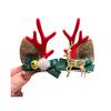 1 Pair Christmas Hairpins Festive Styles Reindeer Christmas Tree Snowman Santa Claus Plush Sequins Decor Hair Clips