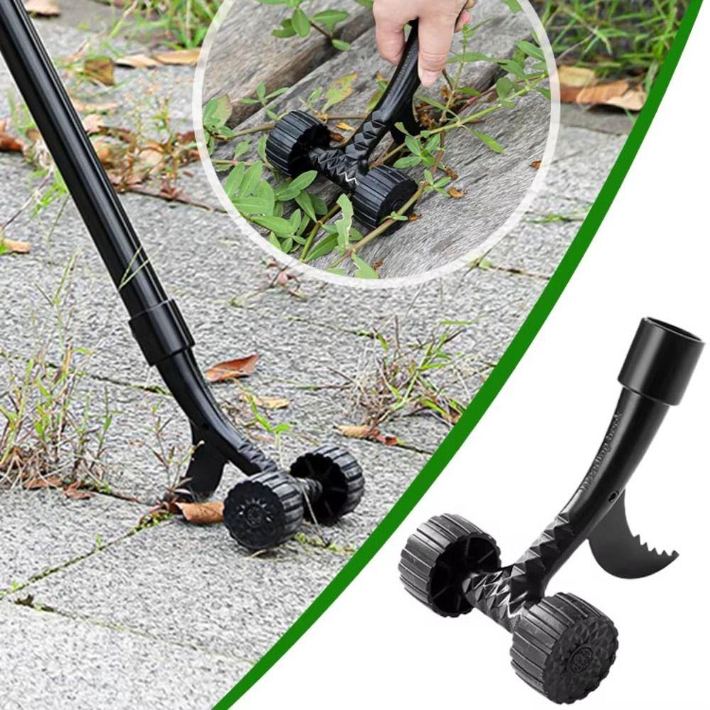 Effective Root Removal Weed Remover Sturdy Clamp Stand-up Weed Puller  Weeding Tool with Wheel