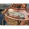 Медная латунная масляная лампа с якорем, фонарь для морского корабля, старинный светильник для лодки, набор из 2 предметов