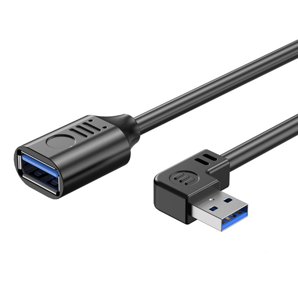 Удлинительный кабель USB 3.0, высокоскоростной USB-удлинитель, 90 градусов, между мужчинами и женщинами, передача данных 5 Гбит/с для удлинителя мыши