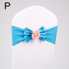 1PC Stretch Chair Bands Bowknot Flower Chair Sashes Banquet Event Decor Wedding Party Supplies