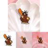 Eyecatching Character Cartoon Pin Brooch In Alloy With Cute And Angry Tree Style Stump