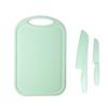 Portable Plastic Chopping Board & Cutlery Set