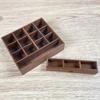 1/6 Scale Miniature Cup Storage Shelf, Walnut, Doll Furniture, Shelf, for Dollhouses, Photography Accessories