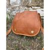 Handmade Leather Saddle Bag: Crossbody Purse with Adjustable Strap