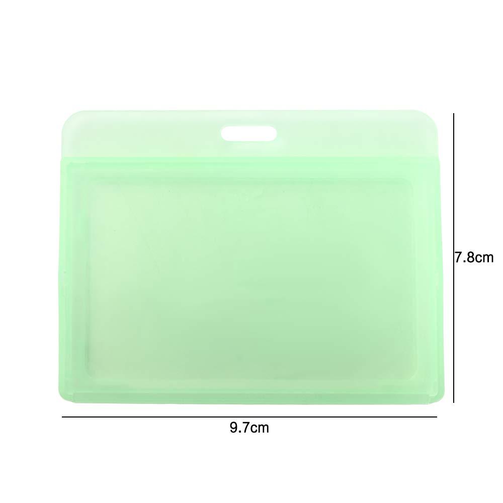 Tag Retractable Key Holder Horizontal ID Card Holder Badge Holder Name Card Cover Bank Card Holder