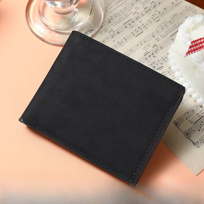 Ultra-thin Leather wallet Multi Card Slot Card Holder Simple Casual Business Men's Short Wallet