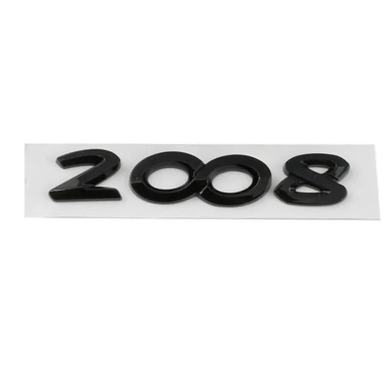 2026 Hot Car Sticker For Peugeot 2008 3008 4008 5008 3D ABS Silver Black Logo 2008 3008 4008 5008 Emblem Car Badge Trunk Decal S