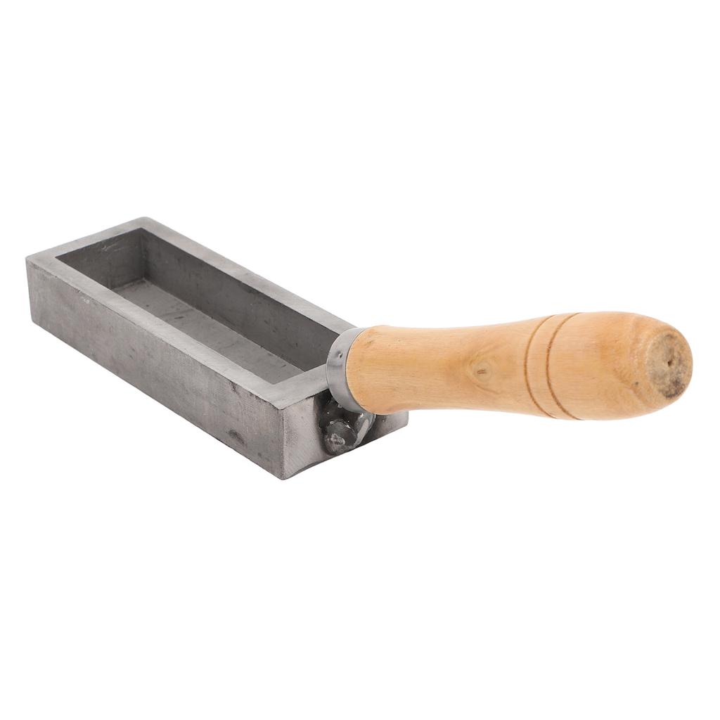 Gold Bar Casting Mold 4 Inch Portable Oil Groove Gold Bar Cast Iron Ingot Mold for DIY