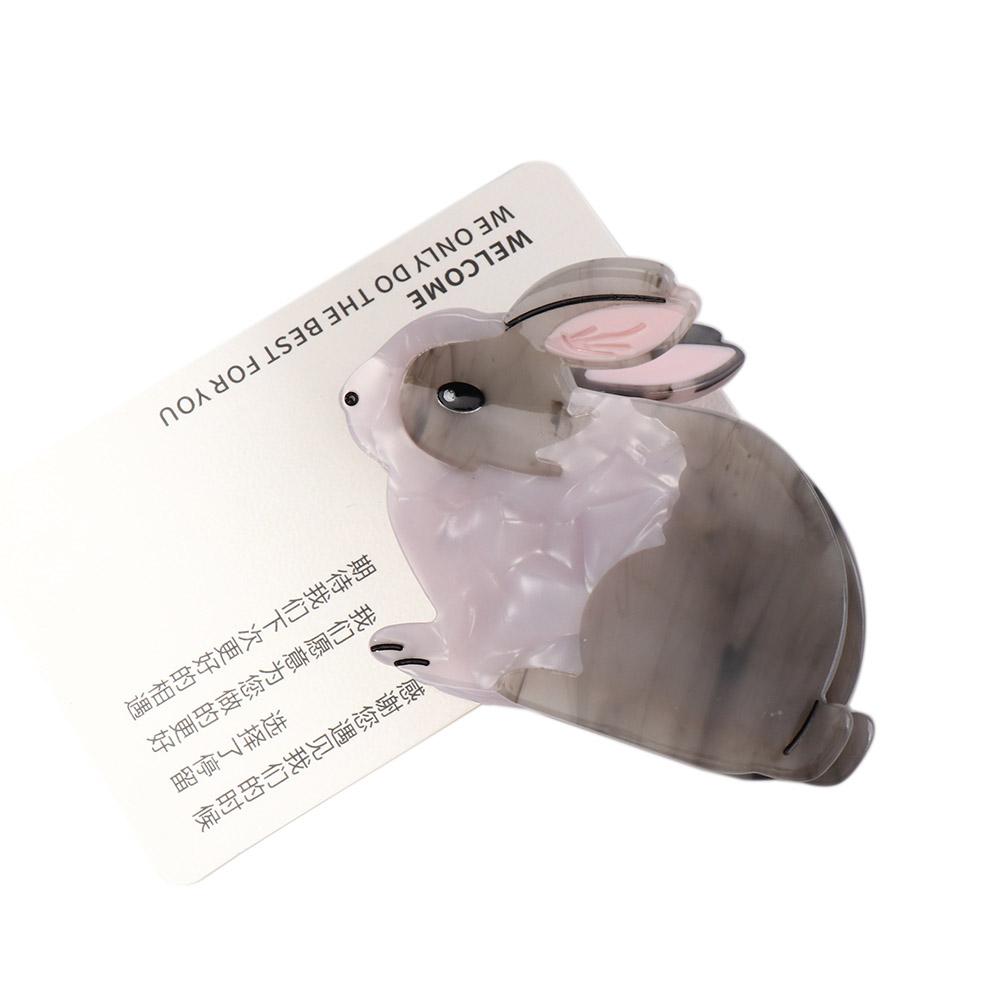 Holder Acetic Acid Women Hair Clips Korean Style Crab Clip Rabbit Hair Claw Hair Accessories