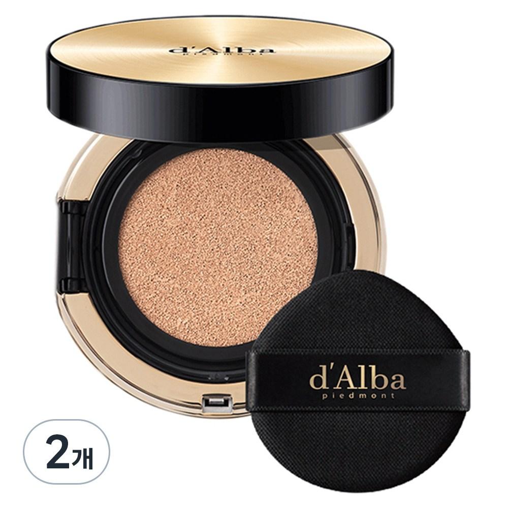 d'Alba Glow Fit Serum Cover Cushion 15g, No. 21, 2 Pcs.