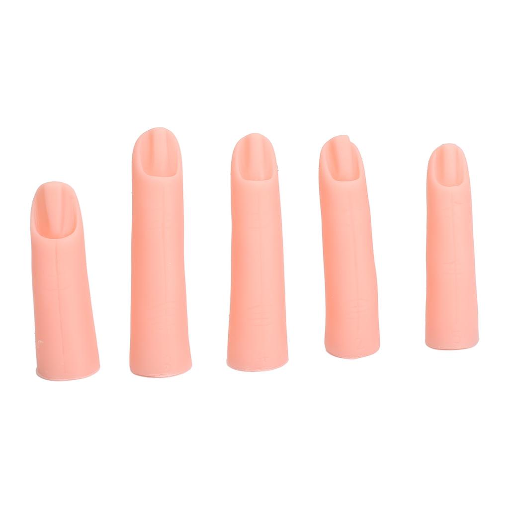 5 шт. Тренировочный палец для нейл-арта, профессиональный, для DIY, из мягкого силикона, модель для тренировки, с магнитом