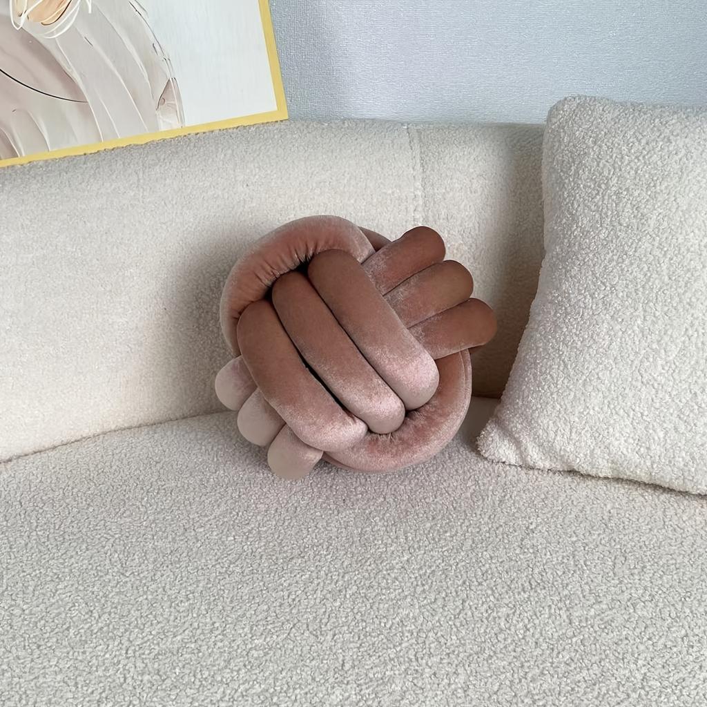 1 шт. 22 см/8,66 дюйма Подушка-узел в форме шара Декоративная подушка для гостиной Кровать Диван Подушка ручной работы