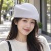 Elegant Style Pillbox Hat Versatile Design Airline Stewardess Caps Felt Fabric Beret  Live Show