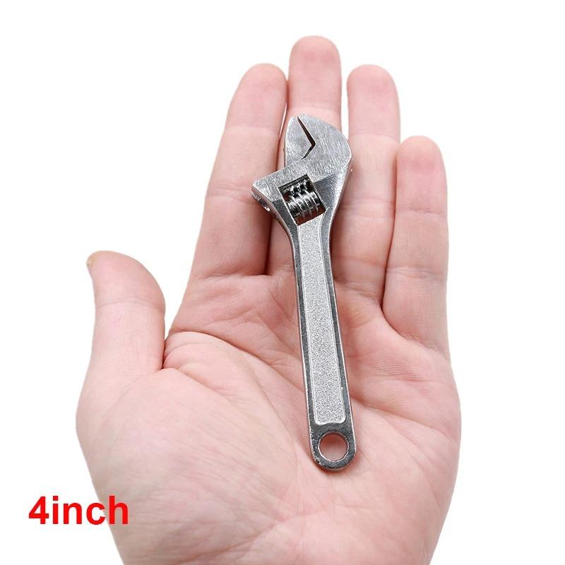 Mini 2.5/4 Inch Adjustable Spanner Open-End Wrench Tools Small Wrench Portable Key Tool Set Can Be Carried with You