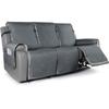 3 Seat Non-Slip Recliner Chair Cover Sofa Slipcover Reversible Pet Cover Protector Couch Cover