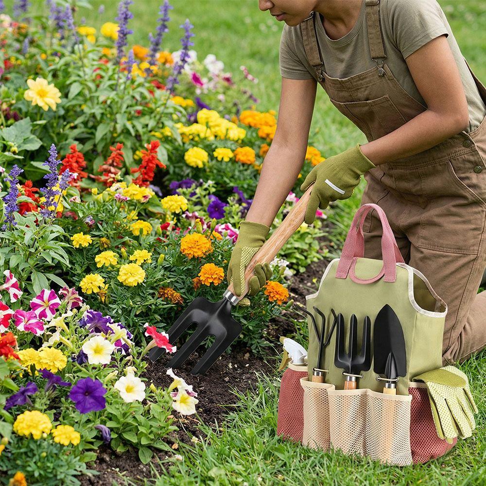 Ergonomic Gardening Tools Rust-Proof Planting Gear deal Gift Stainless Steel Tools Gardening