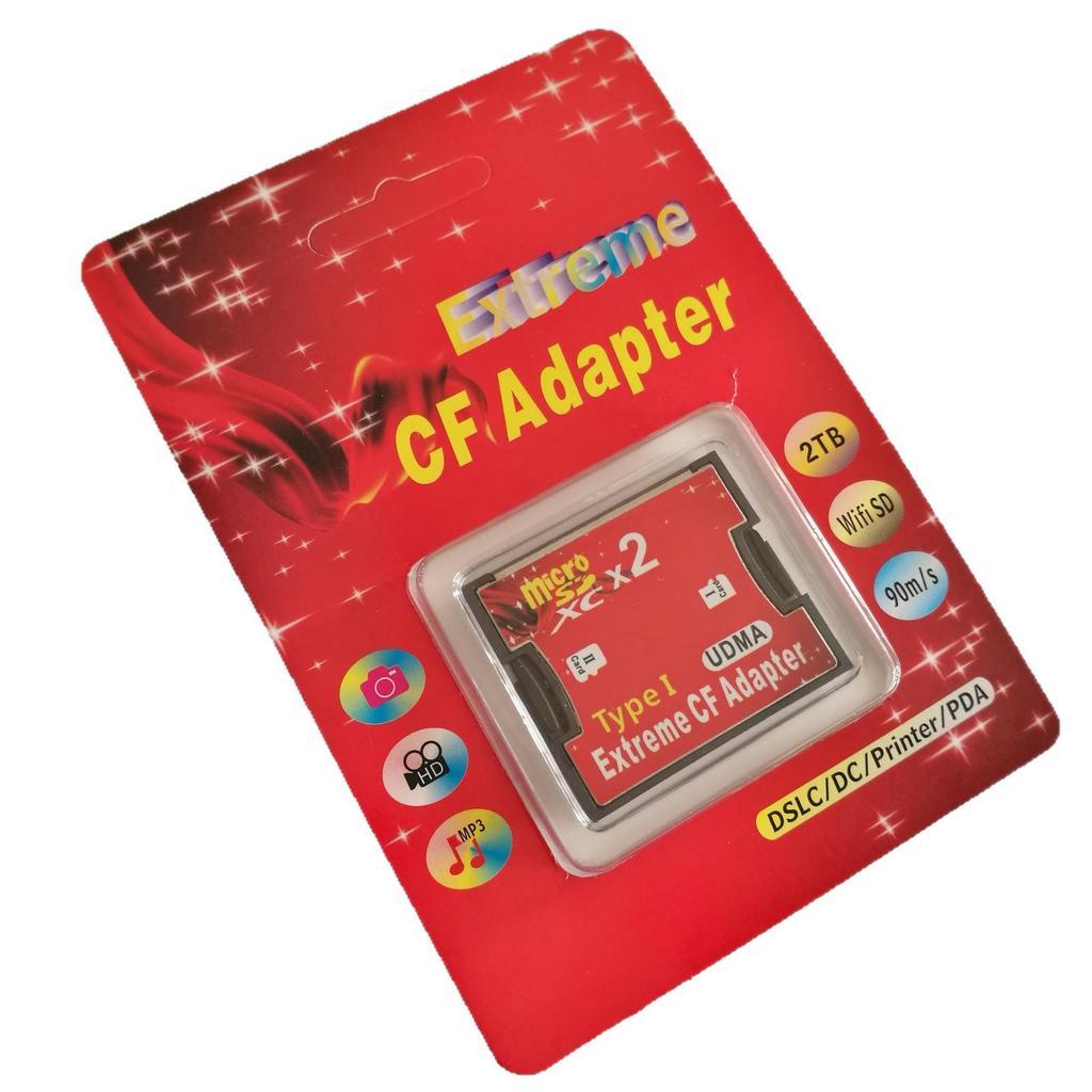 Двойной адаптер памяти для камеры с MicroSD/TF на CF Type I