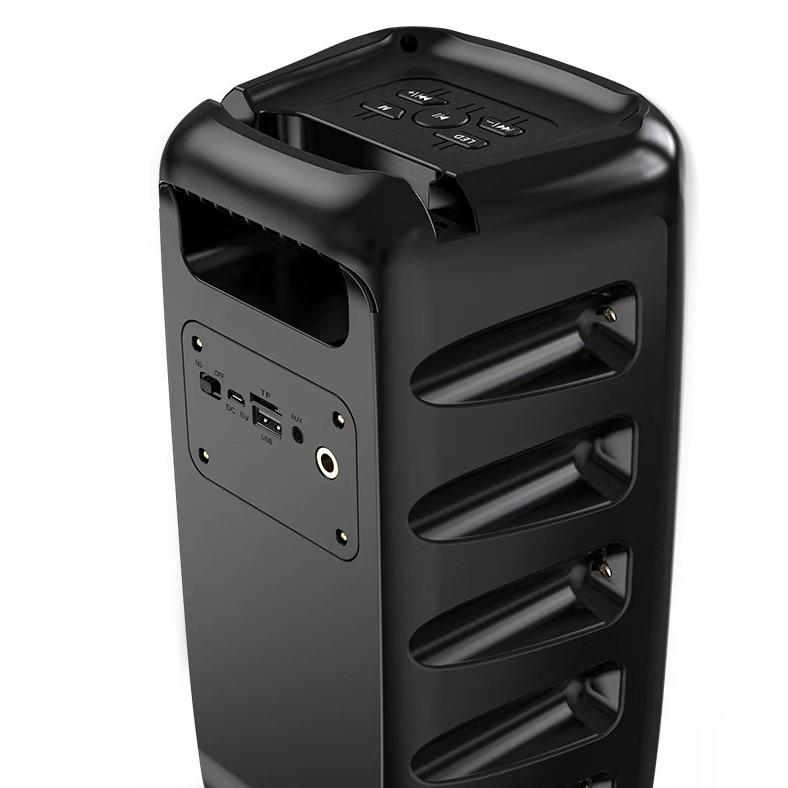Караоке Радио FM Bluetooth Динамик Портативный Беспроводной С Микрофоном Лампа Машина Caixa De Som Саундбокс Музыка Сабвуфер Светодиодный TWS