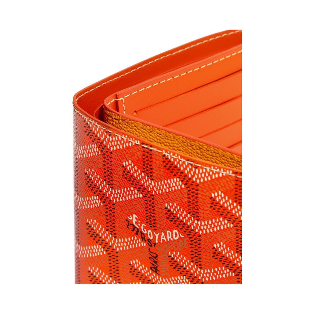 Goyard Складной холщовый и кожаный кошелек с монограммой Victoire, унисекс, черный, синий, зеленый VICTO8PMLTY