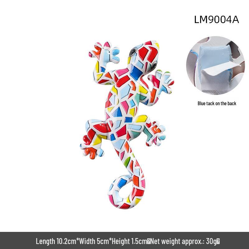 Американское художественное настенное искусство с гекконом: Декоративная подвеска из смолы в виде рептилии