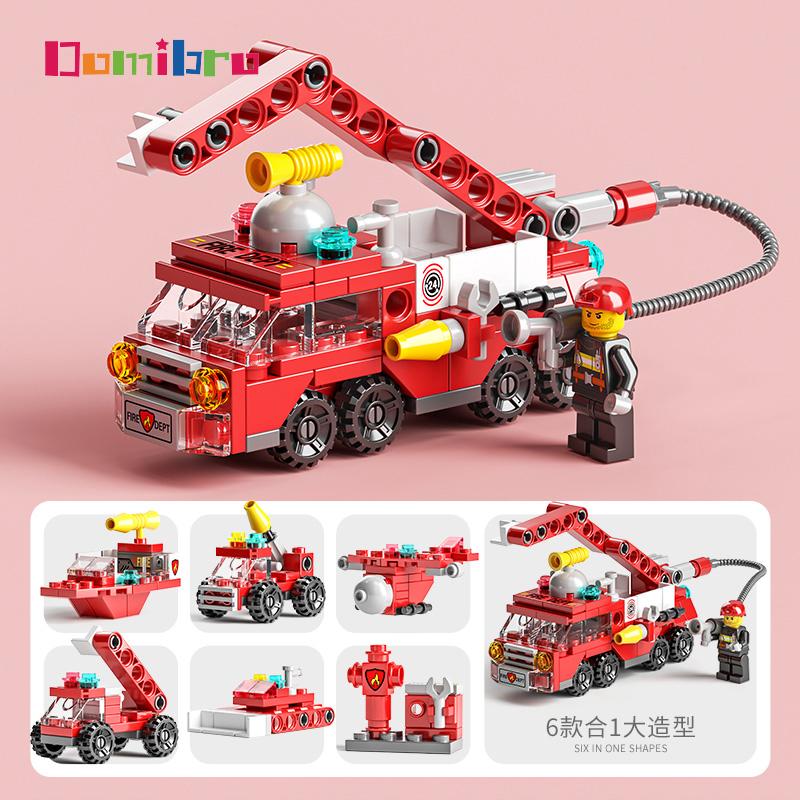 Building Blocks SWAT Educational Toys 6 IN 1 City Series Blocks Toys for Boys Gifts for Kids