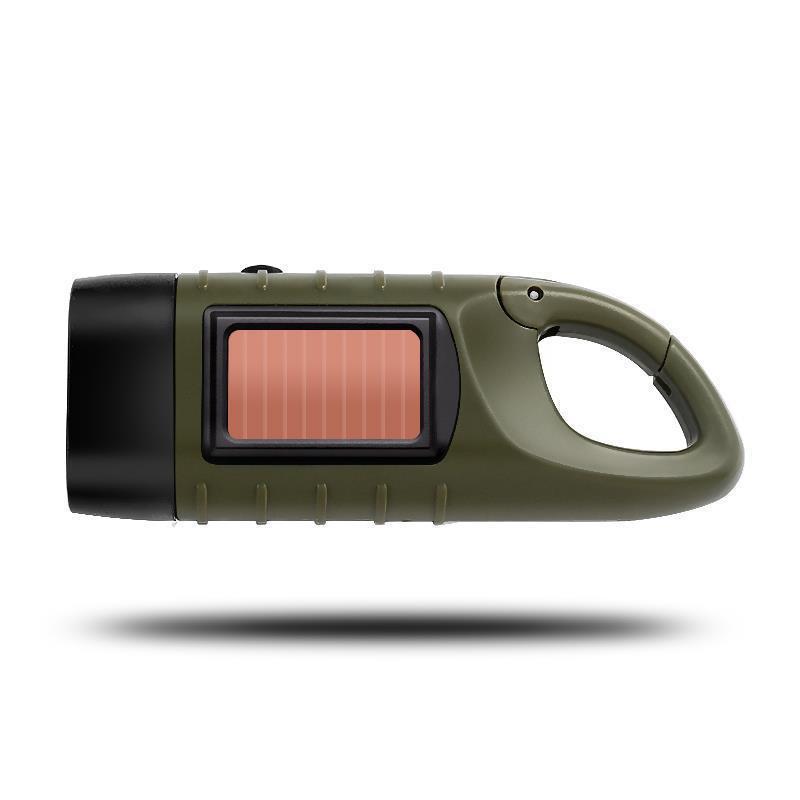 Rechargeable For Fishing Boating Hiking Survival Gear Power Bank Solar Flashlight Emergency Hand Crank Dynamo Led Flashlight
