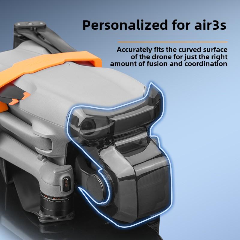 Applicable to DJI AIR 3S lens cover dust cover anti-collision fixed buckle drone gimbal protective cover accessories