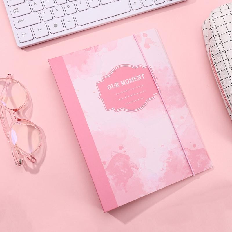 A5 K-pop Полка для Полароидов Коллекционная Книга Цветной Идол Po Альбом Держатель для Фотокарточек Кавайная Канцелярия Премиум