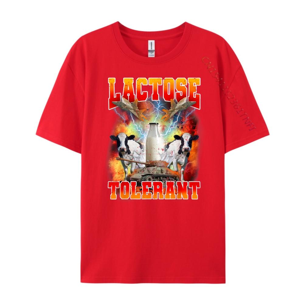 Lactose Tolerant Funny Sarcasm Meme Funny Lactose Tolerant Graphic Tee Shirt Youth Tee Shirt Men Tee Shirt