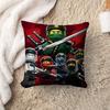 Мультфильм-N-Ninjago Персонализированные Картинки Текст Домашние Декоративные Подушки Бытовые Подарки 45X45См