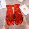 2024 New Summer Lobster Slippers Women Funny Animal Flip Flops Cute Beach Casual Shoes Unisex Big Size Soft Beach Slippers