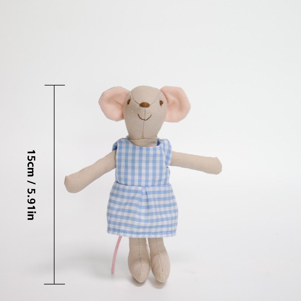 Nordic Style Mouse Hand Puppet Polyester Plush Toy Toy Story Comforter for & Early Learning Educational Birthday Gift