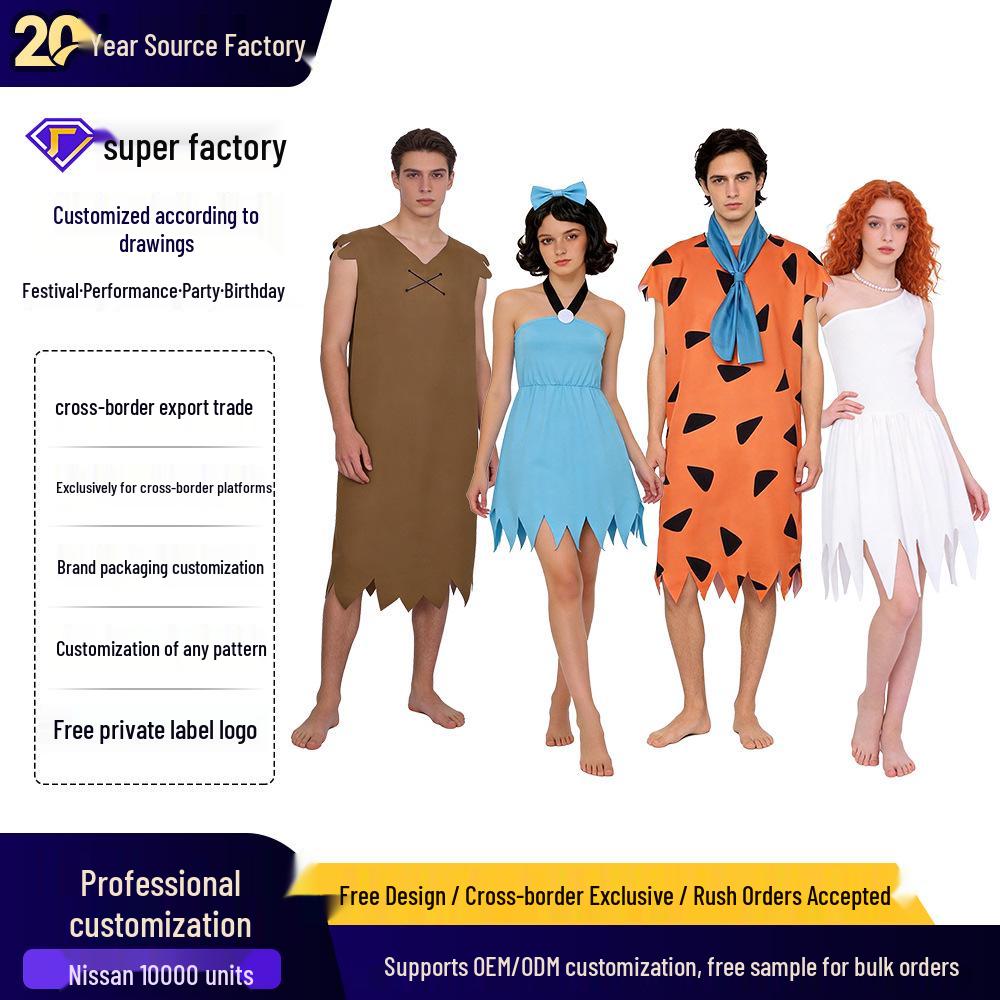 Luxury Custom Film & TV Character Costumes for Modern Primitive Man Cosplay and Anime Performances