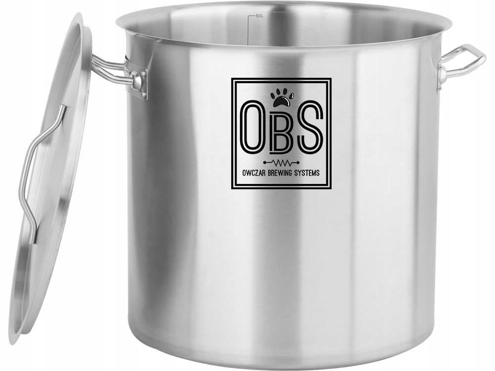 Заторный чан 50л с краном, сталь, OBS