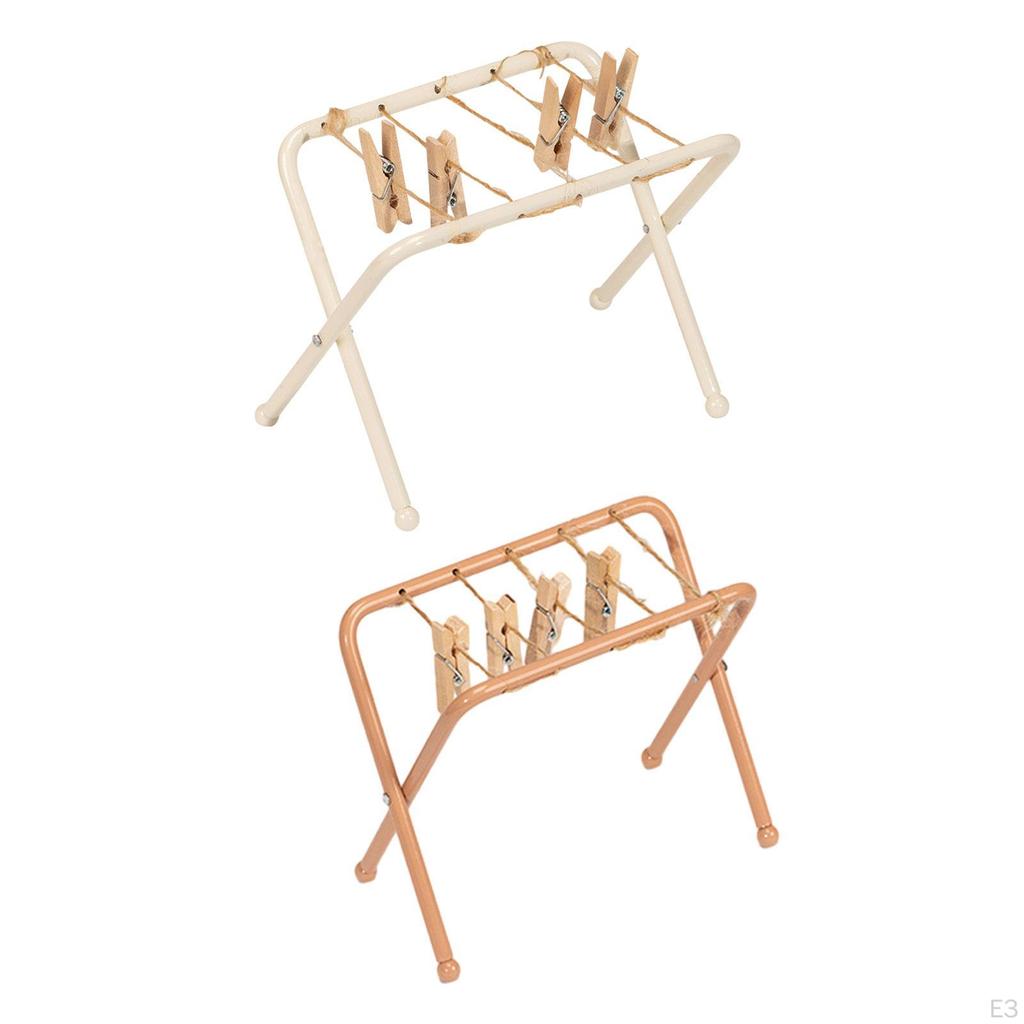 Кукольная сушилка для одежды, имитация модели одежды, мини с прищепками для деталей кукол BJD