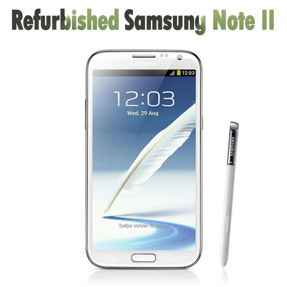 95% New Refurbished Samsung Original Samsung Galaxy Note II N7100 4G 8MP 2GB RAM 16GB ROM  Mobile Phone